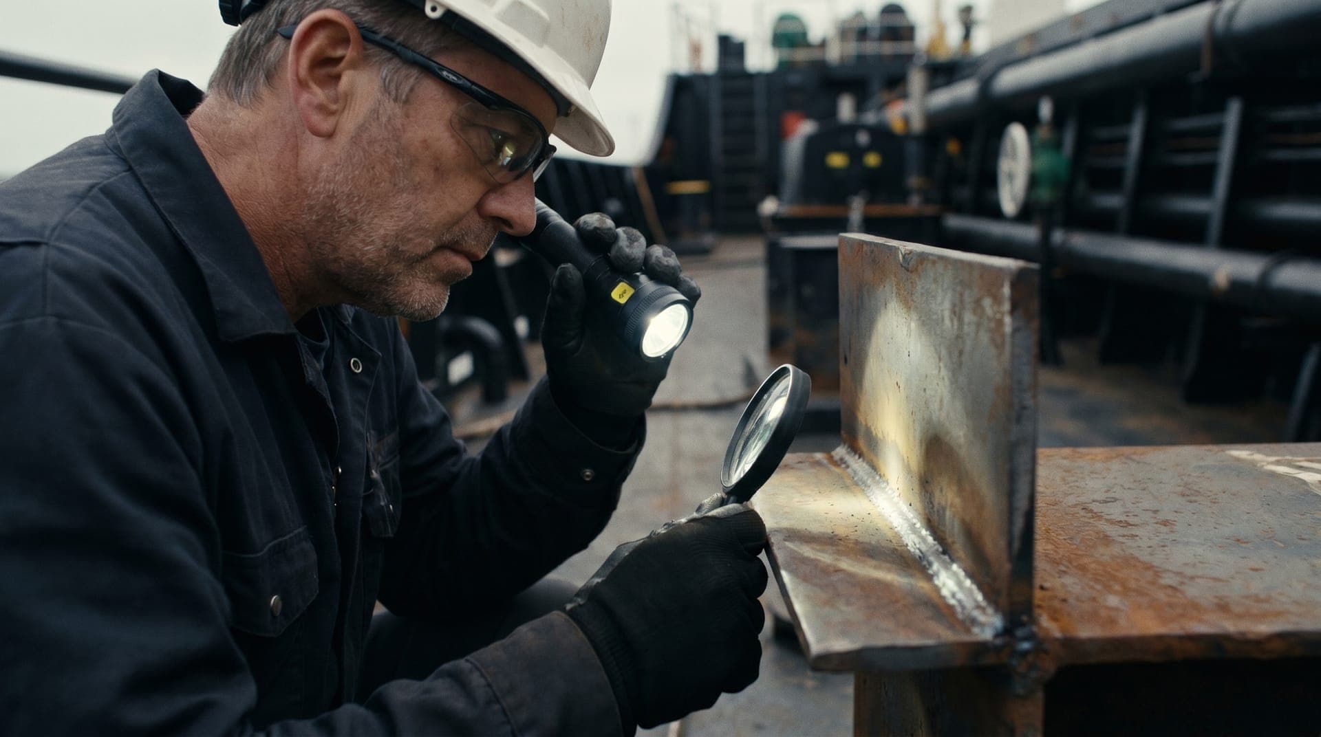 VT NDT inspection in action